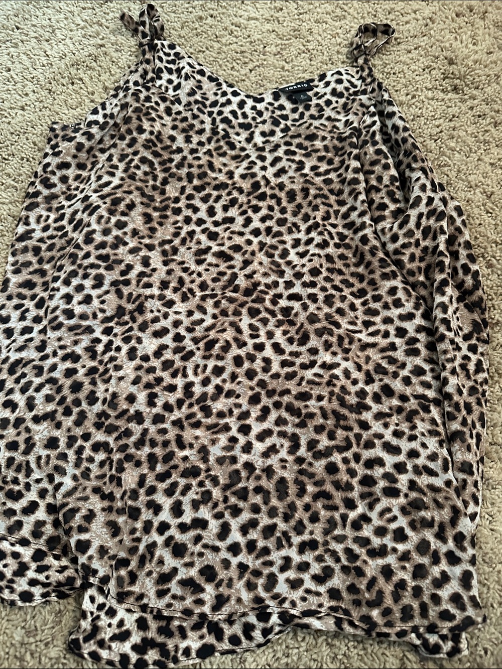 torrid Leopard Print Camisole in Brown and Black